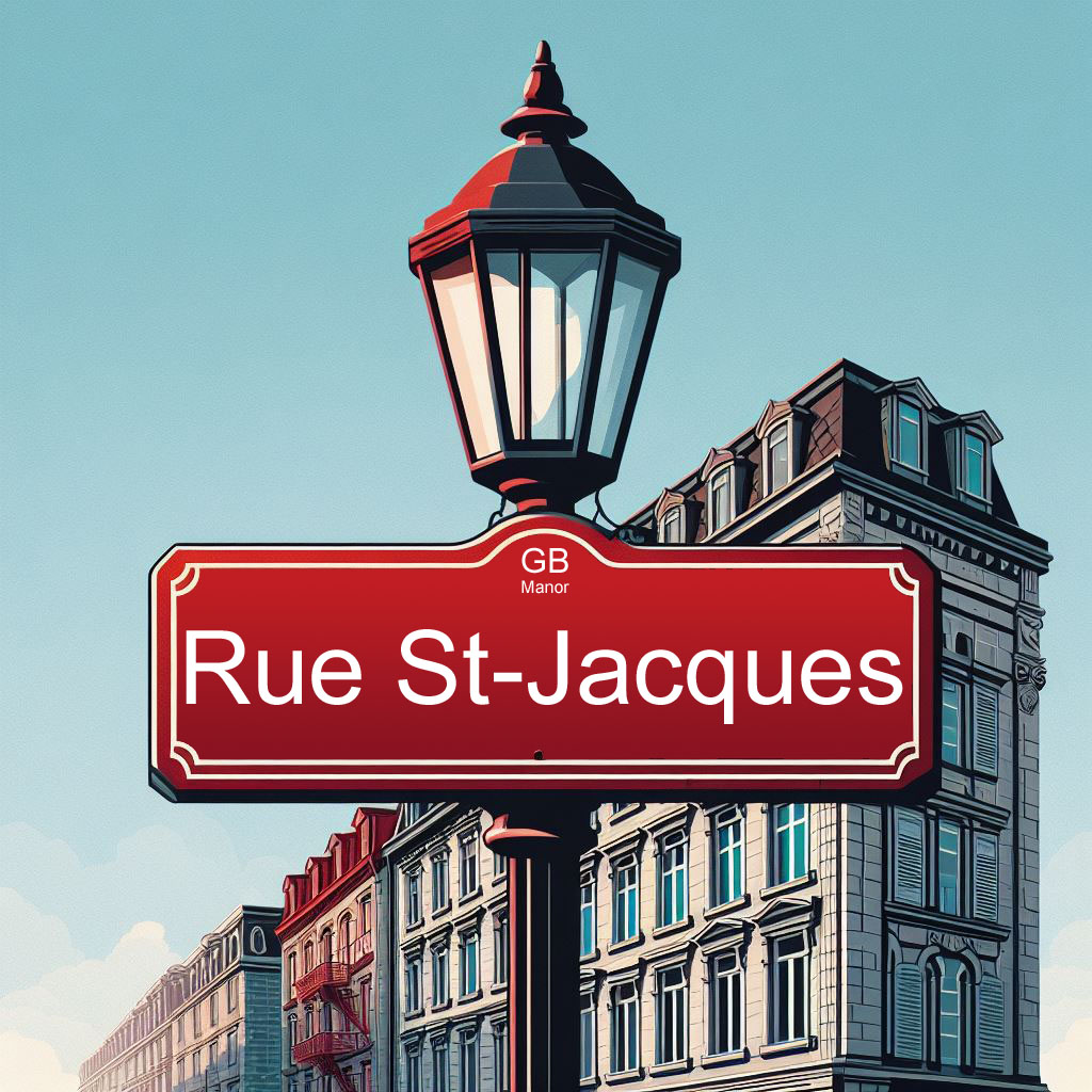 Rue St-Jacques Sign