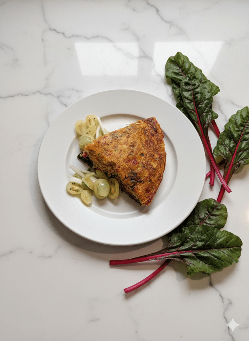 Frittata with Swiss Chard